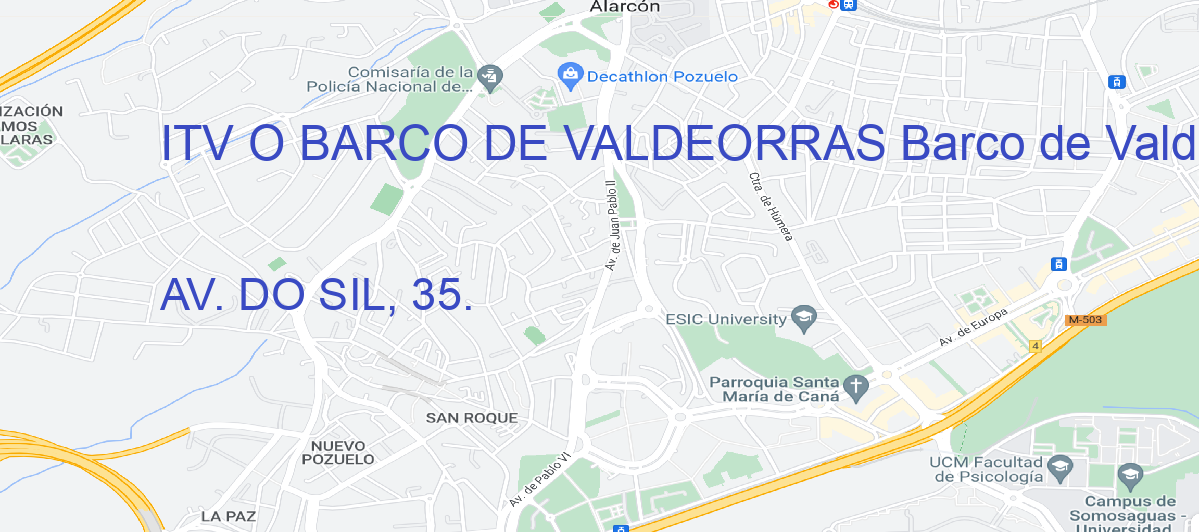 Oficina Calle AV. DO SIL, 35. en Barco de Valdeorras, O - ITV O BARCO DE VALDEORRAS