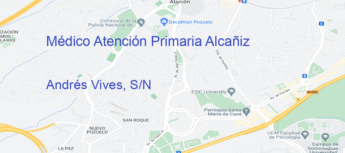 Oficina Calle Andrés Vives, S/N en Alcañiz - Médico Atención Primaria