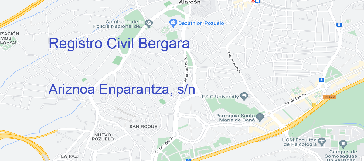 Oficina Calle Ariznoa Enparantza, s/n en Bergara - Registro Civil