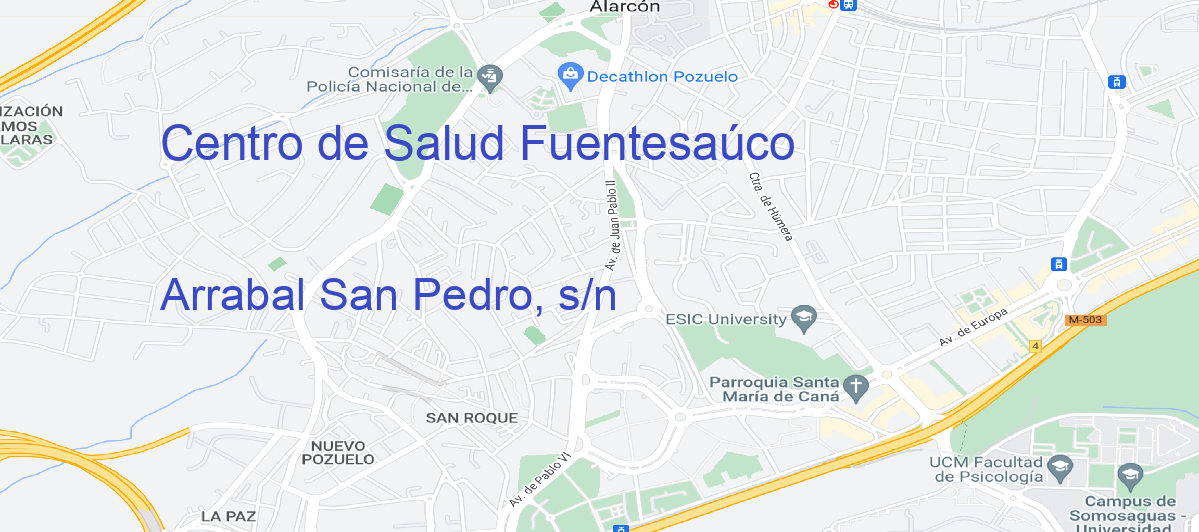 Oficina Calle Arrabal San Pedro, s/n en Fuentesaúco - Centro de Salud