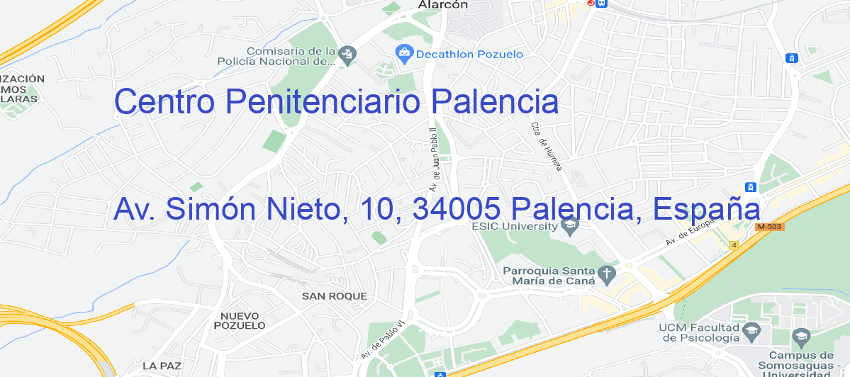 Oficina Calle Av. Simón Nieto, 10, 34005 Palencia, España en Palencia - Centro Penitenciario