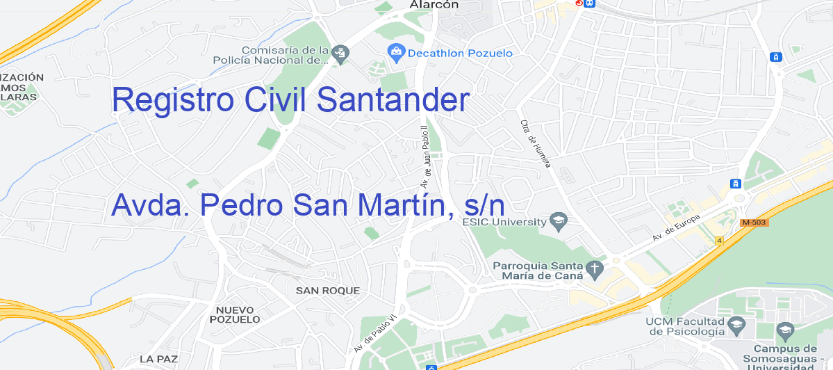 Oficina Calle Avda. Pedro San Martín, s/n en Santander - Registro Civil