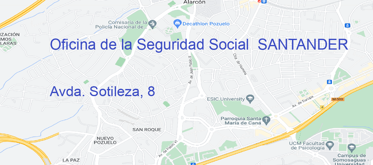 Oficina Calle Avda. Sotileza, 8 en Santander - Oficina de la Seguridad Social 