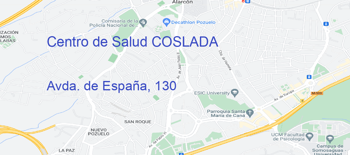 Oficina Calle Avda. de España, 130 en Coslada - Centro de Salud