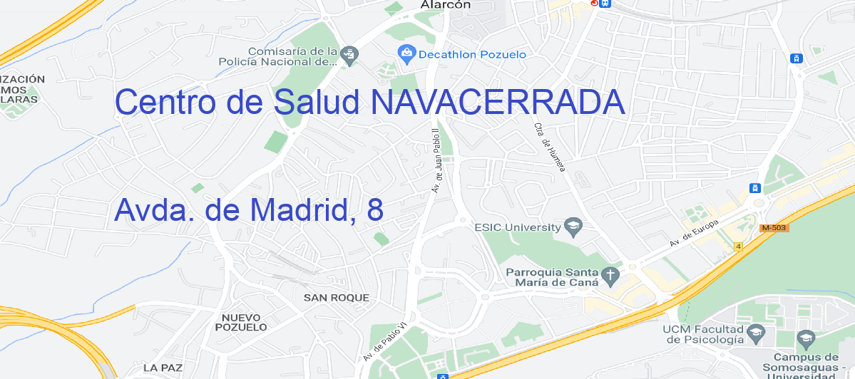 Oficina Calle Avda. de Madrid, 8 en Navacerrada - Centro de Salud