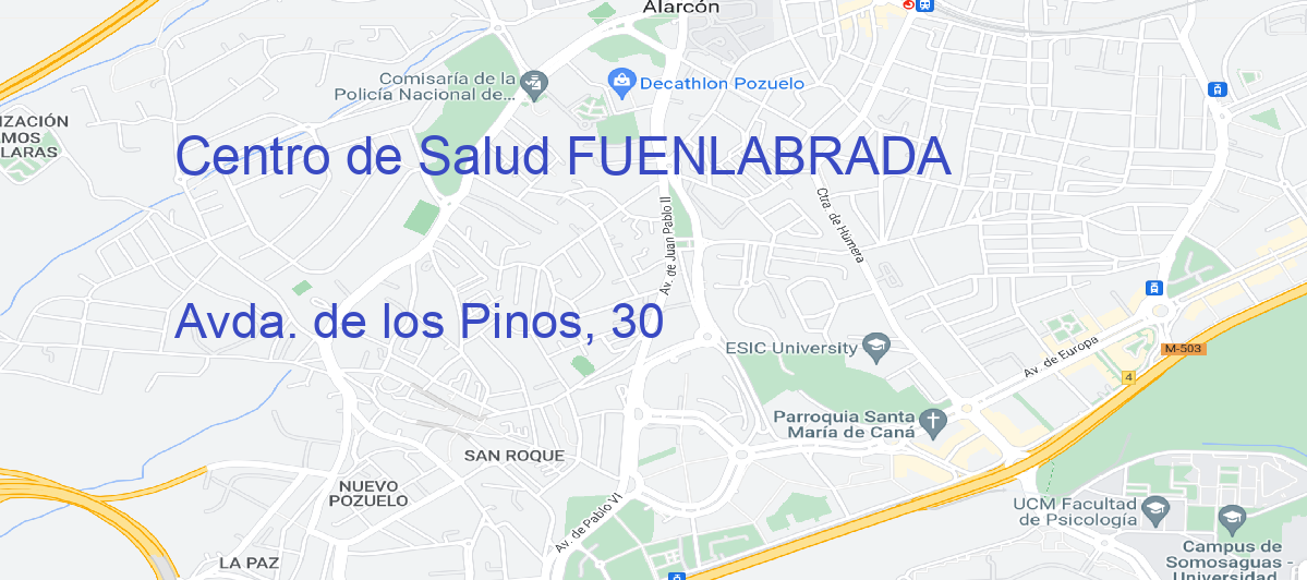 Oficina Calle Avda. de los Pinos, 30 en Fuenlabrada - Centro de Salud