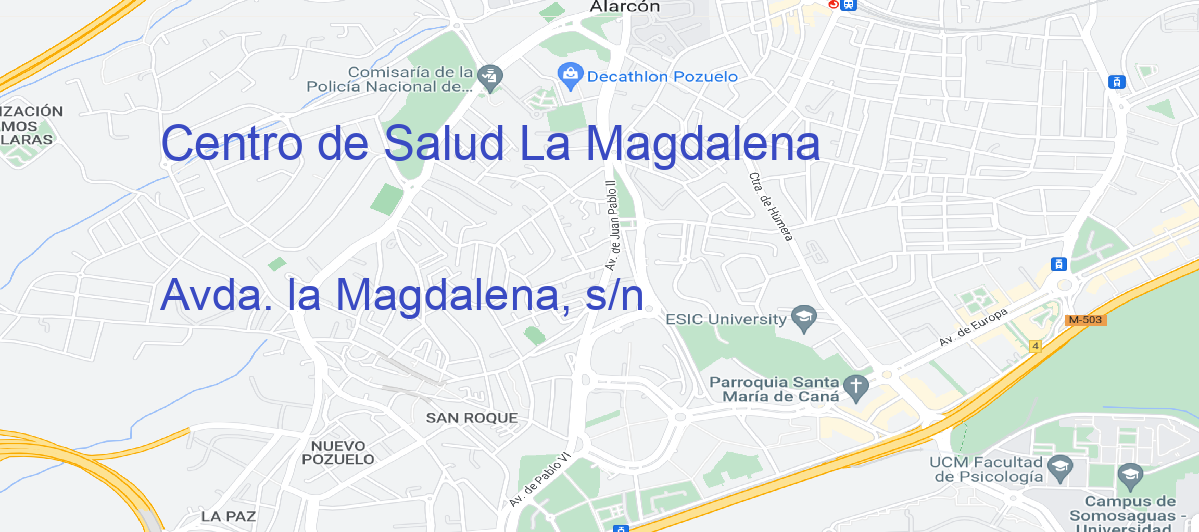 Oficina Calle Avda. la Magdalena, s/n en La Magdalena - Centro de Salud