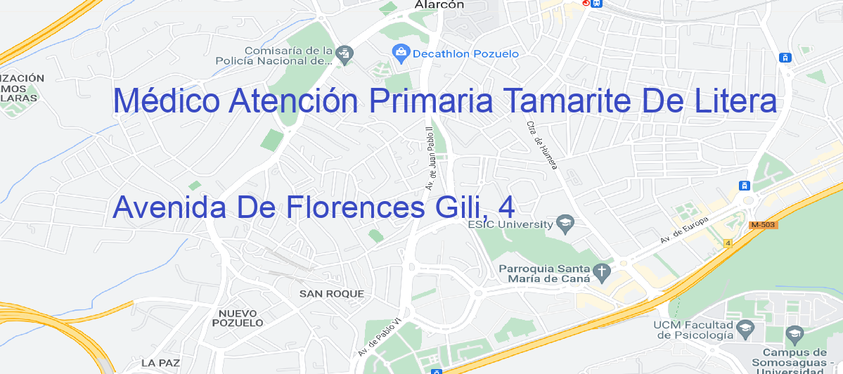 Oficina Calle Avenida De Florences Gili, 4 en Tamarite de Litera - Médico Atención Primaria