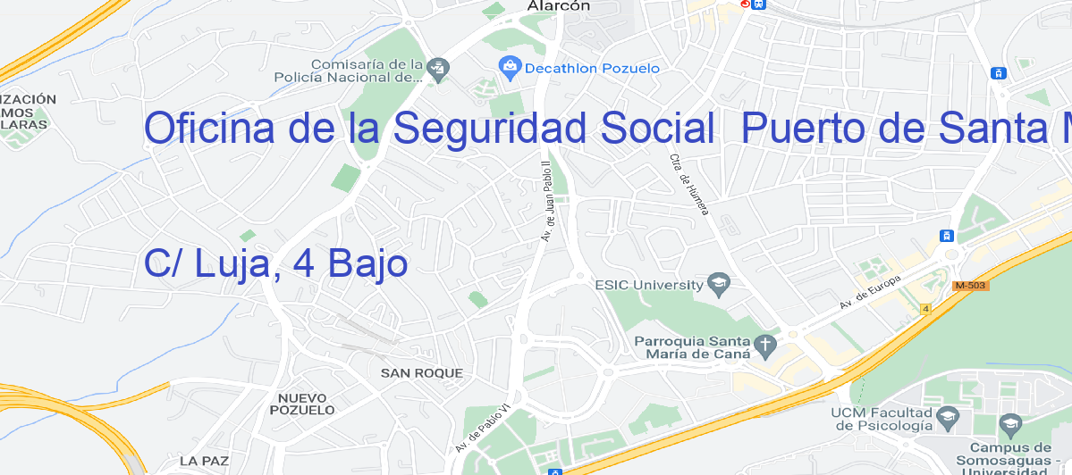 Oficina Calle C/ Luja, 4 Bajo en Puerto de Santa María, El - Oficina de la Seguridad Social 