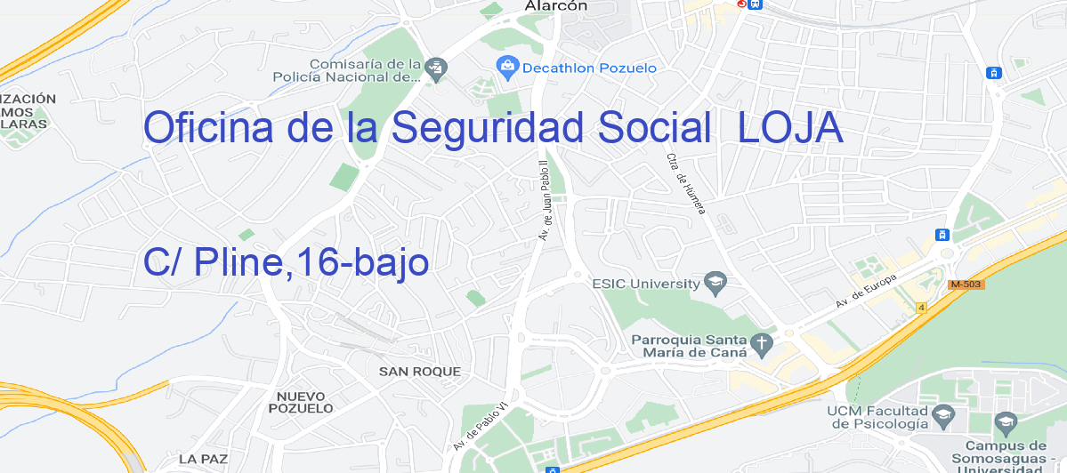 Oficina Calle C/ Pline,16-bajo en Loja - Oficina de la Seguridad Social 