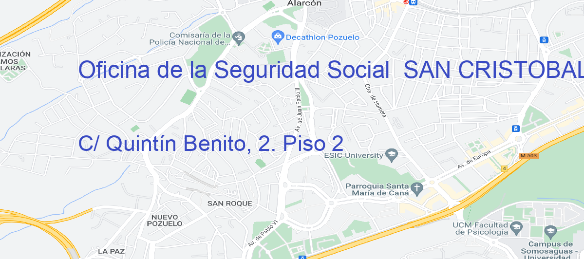 Oficina Calle C/ Quintín Benito, 2. Piso 2 en San Cristóbal de La Laguna - Oficina de la Seguridad Social 