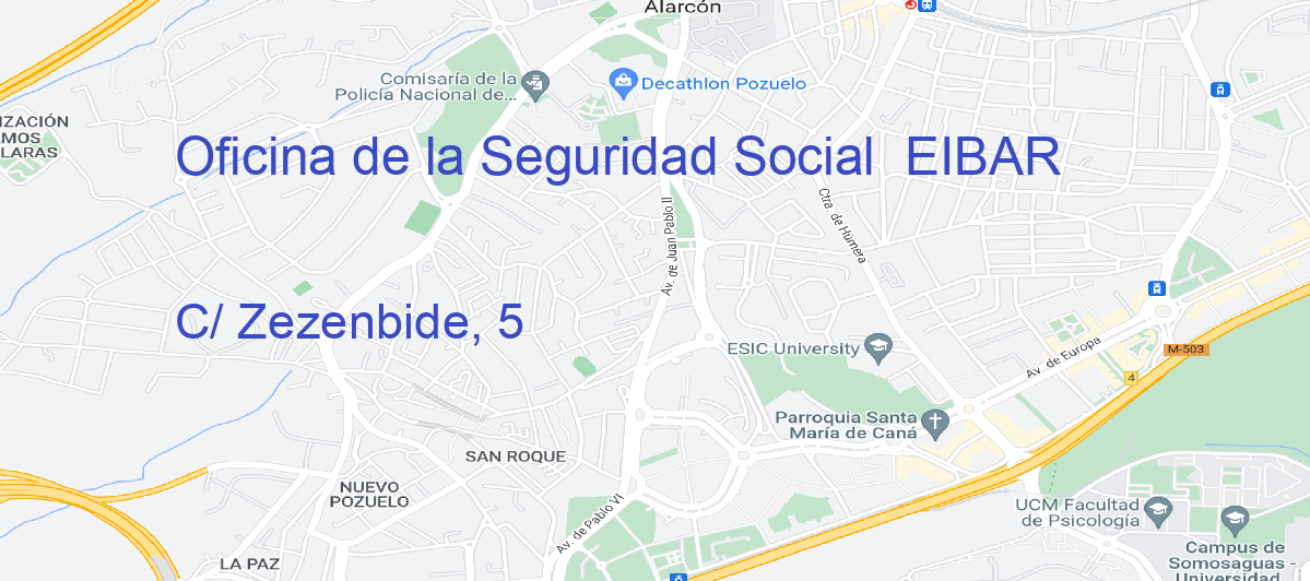 Oficina Calle C/ Zezenbide, 5 en Eibar - Oficina de la Seguridad Social 