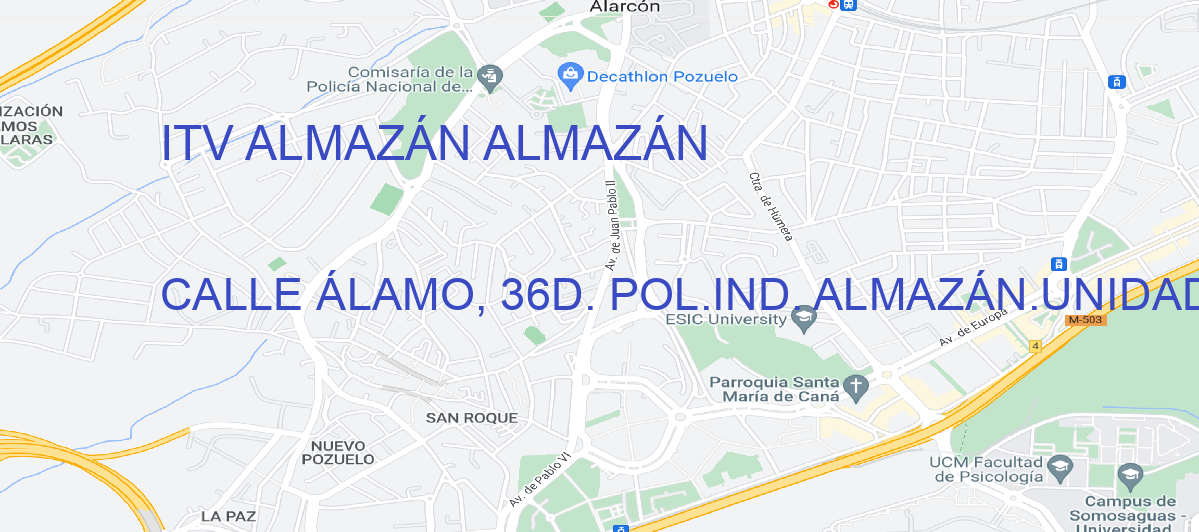 Oficina Calle CALLE ÁLAMO, 36D. POL.IND. ALMAZÁN.UNIDAD ACTUACIÓN 8 PARCELA 1 en Almazán - ITV ALMAZÁN