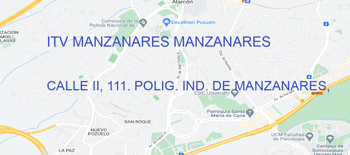Oficina Calle CALLE II, 111. POLIG. IND. DE MANZANARES, en Manzanares - ITV MANZANARES