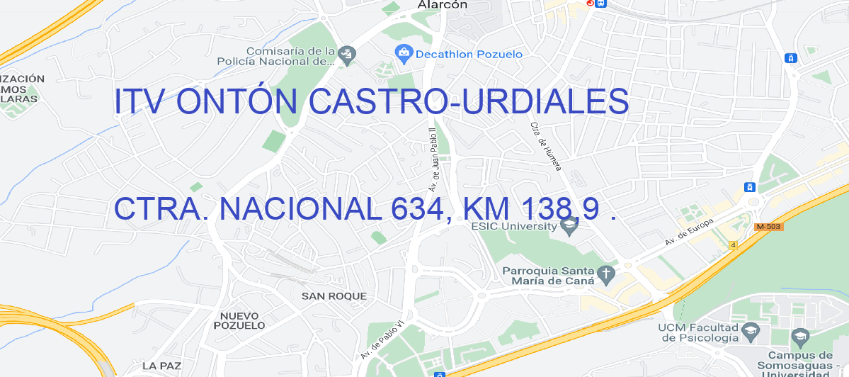 Oficina Calle CTRA. NACIONAL 634, KM 138,9 . en Castro-Urdiales - ITV ONTÓN