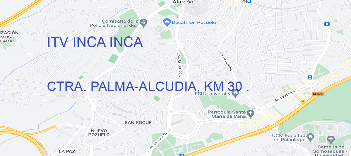 Oficina Calle CTRA. PALMA-ALCUDIA, KM 30 . en Inca - ITV INCA