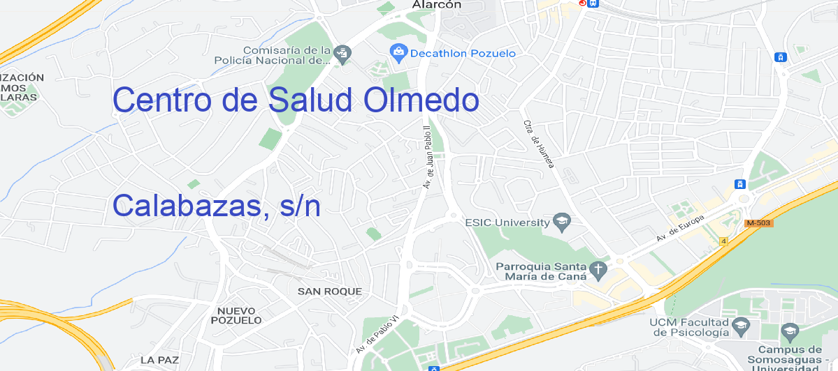 Oficina Calle Calabazas, s/n en Olmedo - Centro de Salud