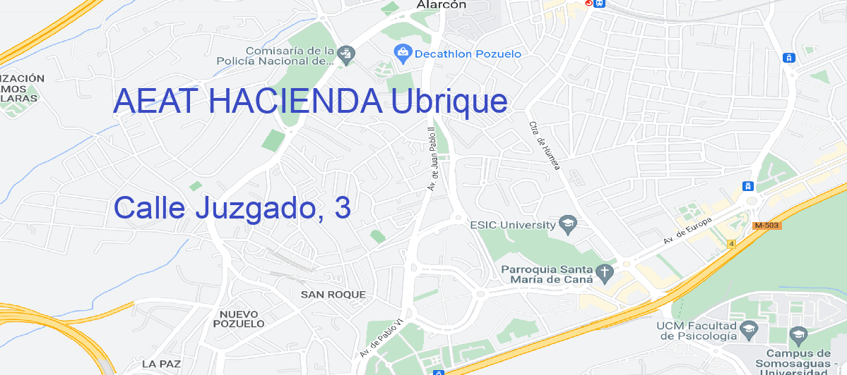 Oficina Calle  Juzgado, 3 en Ubrique - AEAT HACIENDA