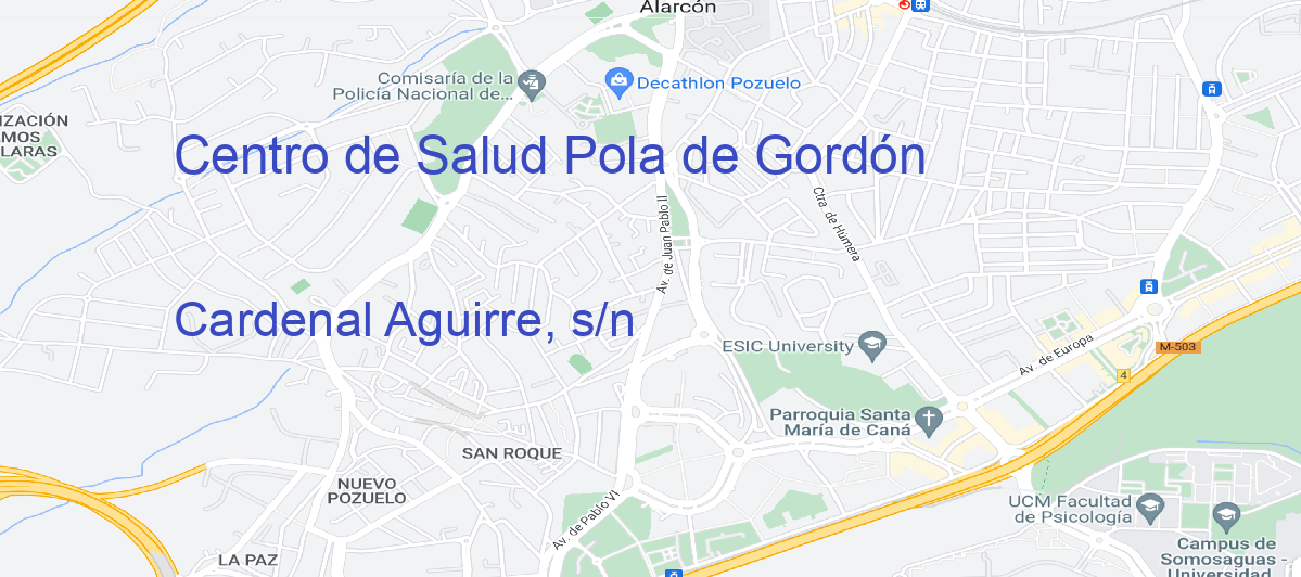 Oficina Calle Cardenal Aguirre, s/n en Pola De Gordón - Centro de Salud