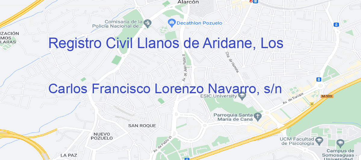 Oficina Calle Carlos Francisco Lorenzo Navarro, s/n en Llanos de Aridane, Los - Registro Civil