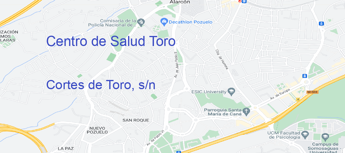 Oficina Calle Cortes de Toro, s/n en Toro - Centro de Salud