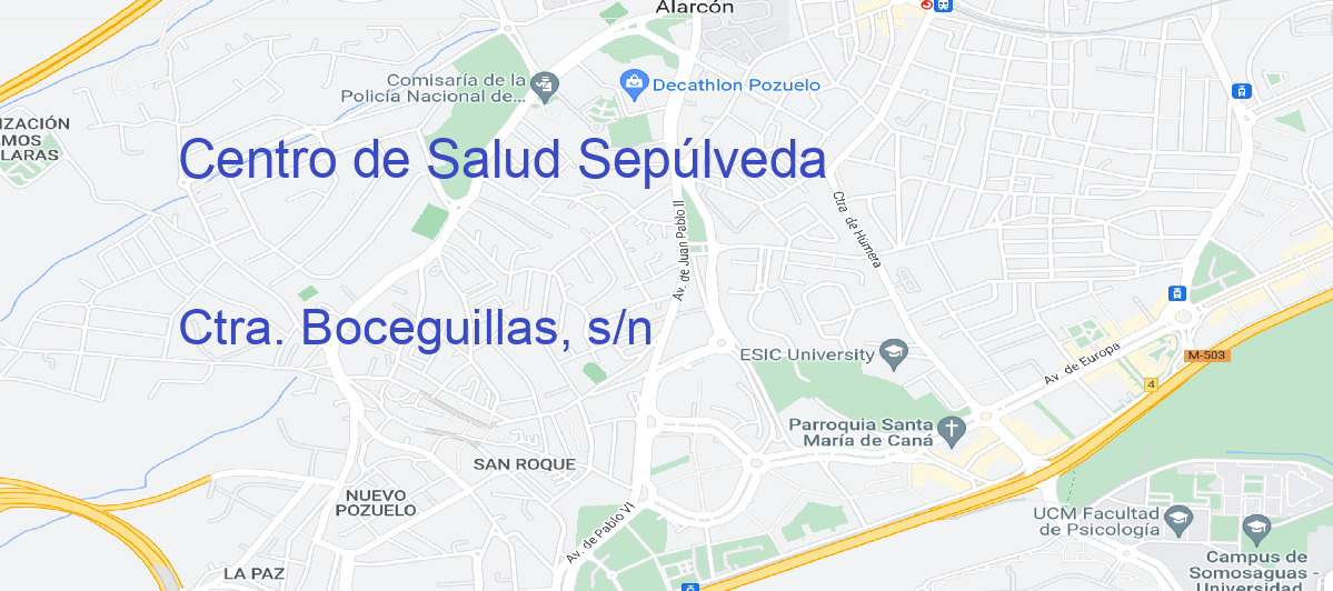 Oficina Calle Ctra. Boceguillas, s/n en Sepúlveda - Centro de Salud