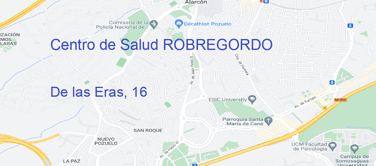 Oficina Calle De las Eras, 16 en Robregordo - Centro de Salud