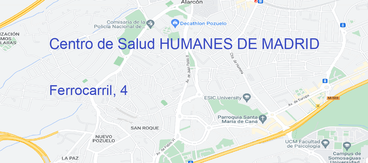 Oficina Calle Ferrocarril, 4 en Humanes de Madrid - Centro de Salud