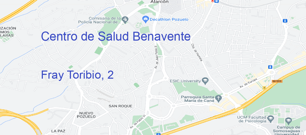 Oficina Calle Fray Toribio, 2 en Benavente - Centro de Salud