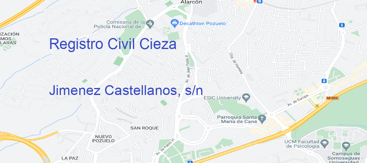 Oficina Calle Jimenez Castellanos, s/n en Cieza - Registro Civil