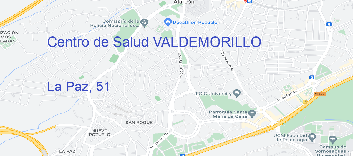 Oficina Calle La Paz, 51 en Valdemorillo - Centro de Salud