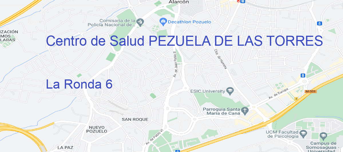 Oficina Calle La Ronda 6 en Pezuela de las Torres - Centro de Salud