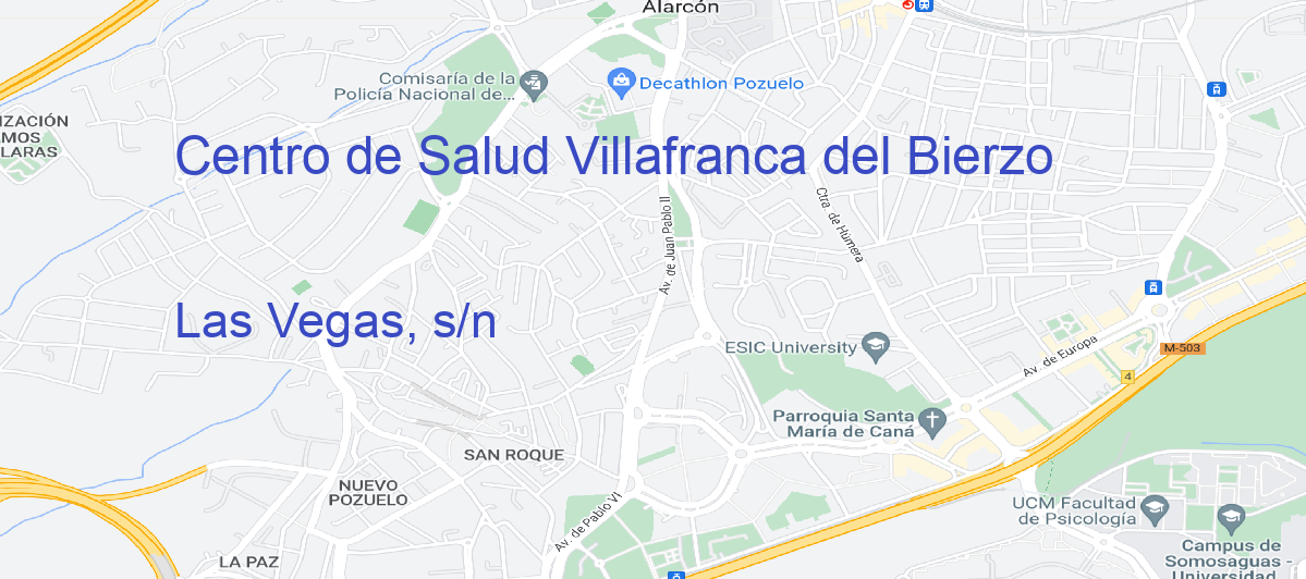 Oficina Calle Las Vegas, s/n en Villafranca del Bierzo - Centro de Salud