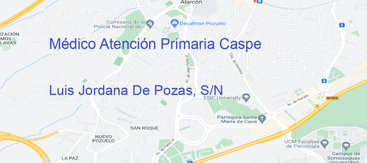 Oficina Calle Luis Jordana De Pozas, S/N en Caspe - Médico Atención Primaria