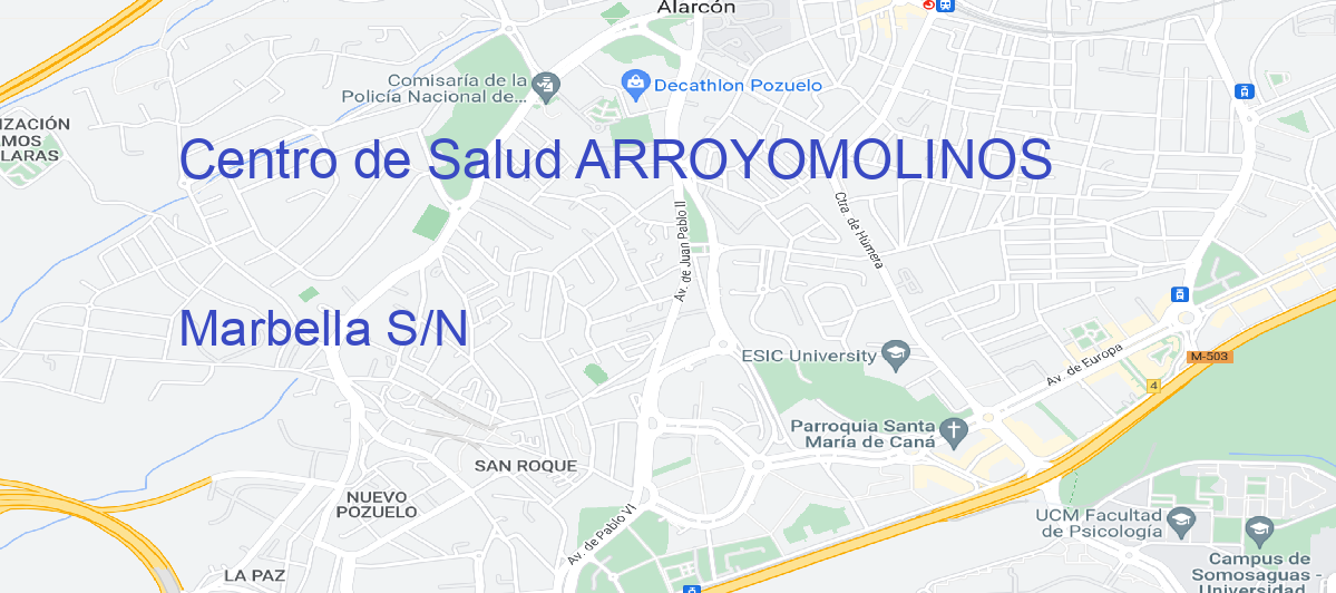 Oficina Calle Marbella S/N en Arroyomolinos - Centro de Salud