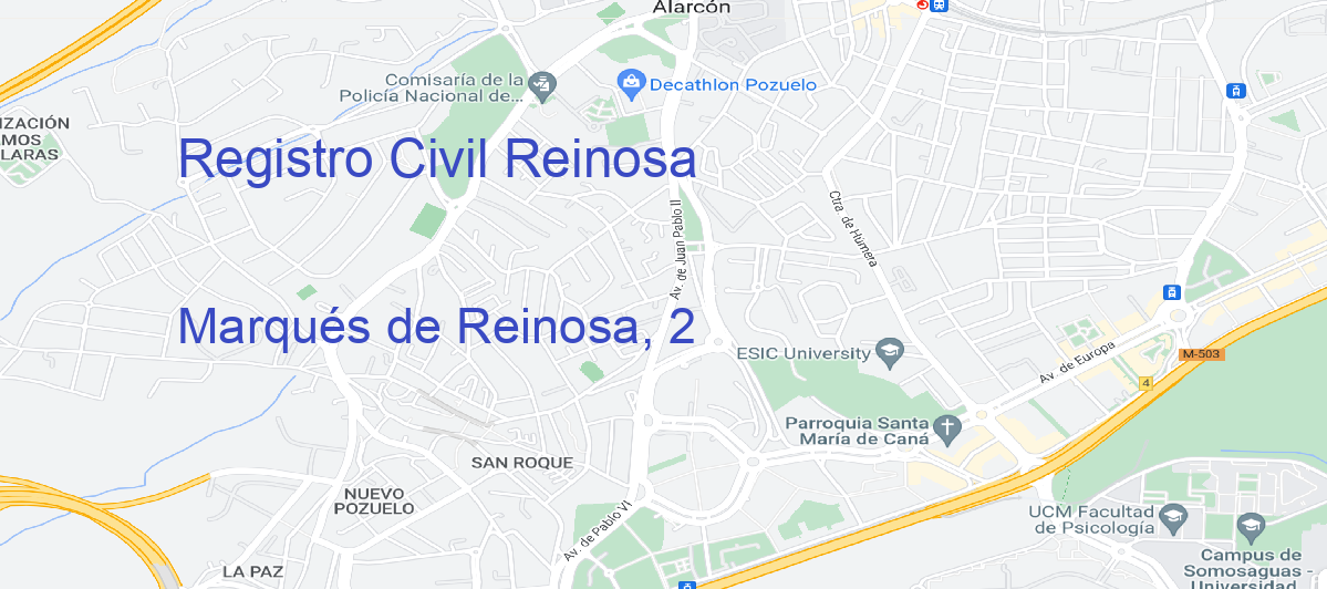 Oficina Calle Marqués de Reinosa, 2 en Reinosa - Registro Civil