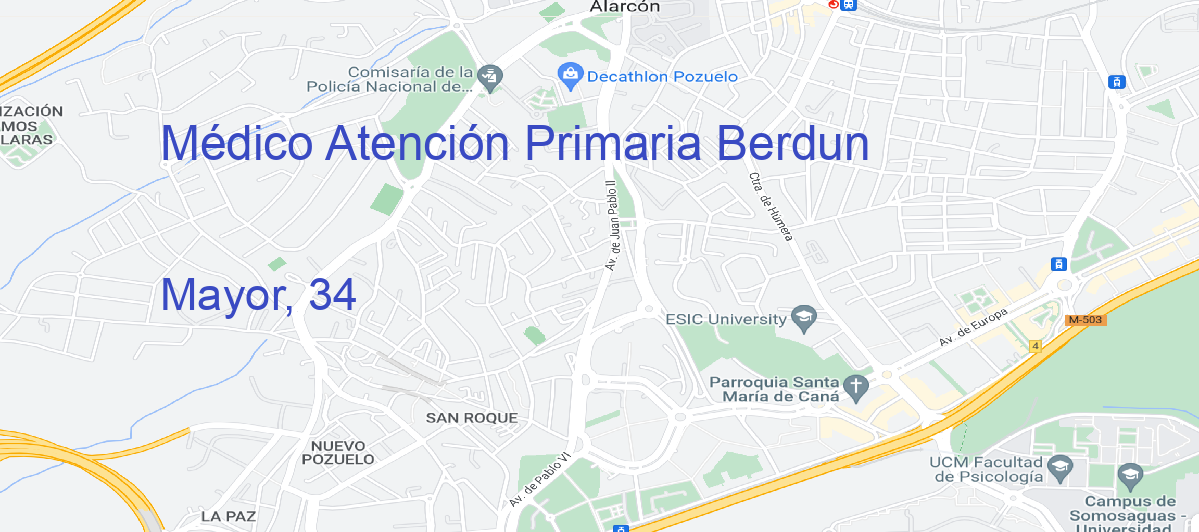 Oficina Calle Mayor, 34 en Berdun - Médico Atención Primaria