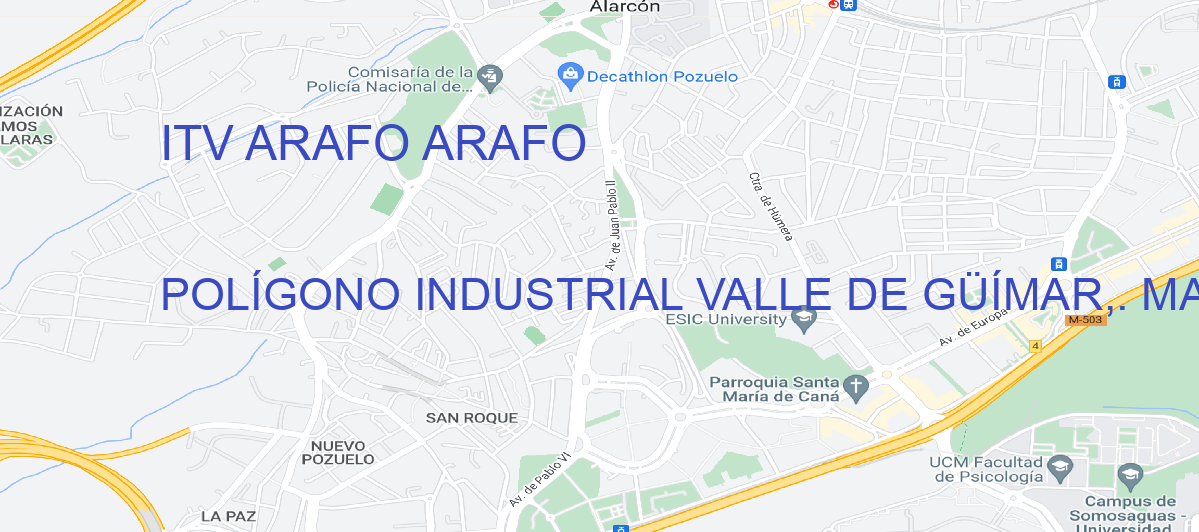 Oficina Calle POLÍGONO INDUSTRIAL VALLE DE GÜÍMAR,. MANZANA 7, PARCELA 15 en Arafo - ITV ARAFO