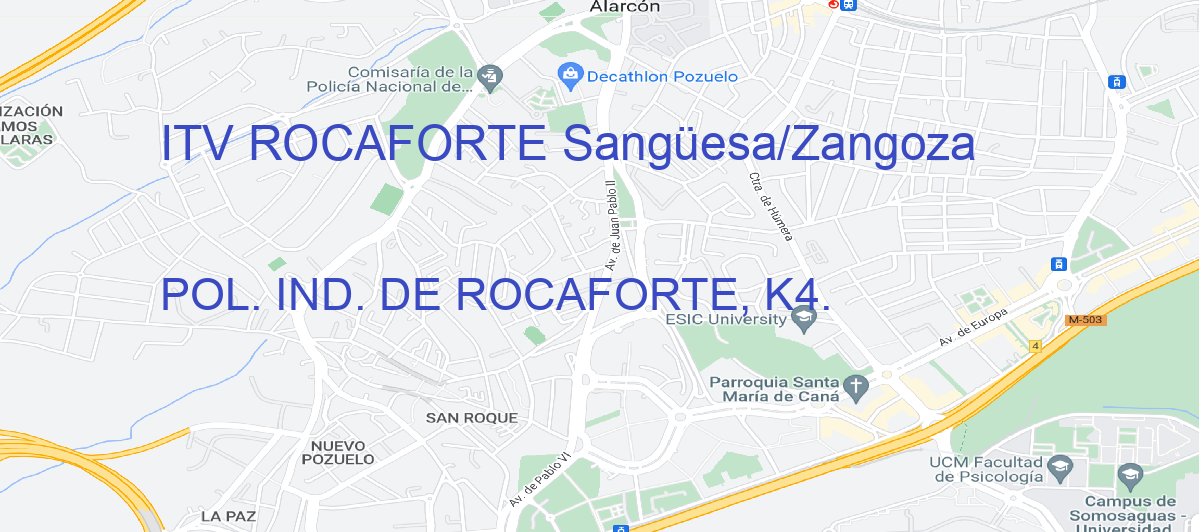 Oficina Calle POL. IND. DE ROCAFORTE, K4. en Sangüesa/Zangoza - ITV ROCAFORTE