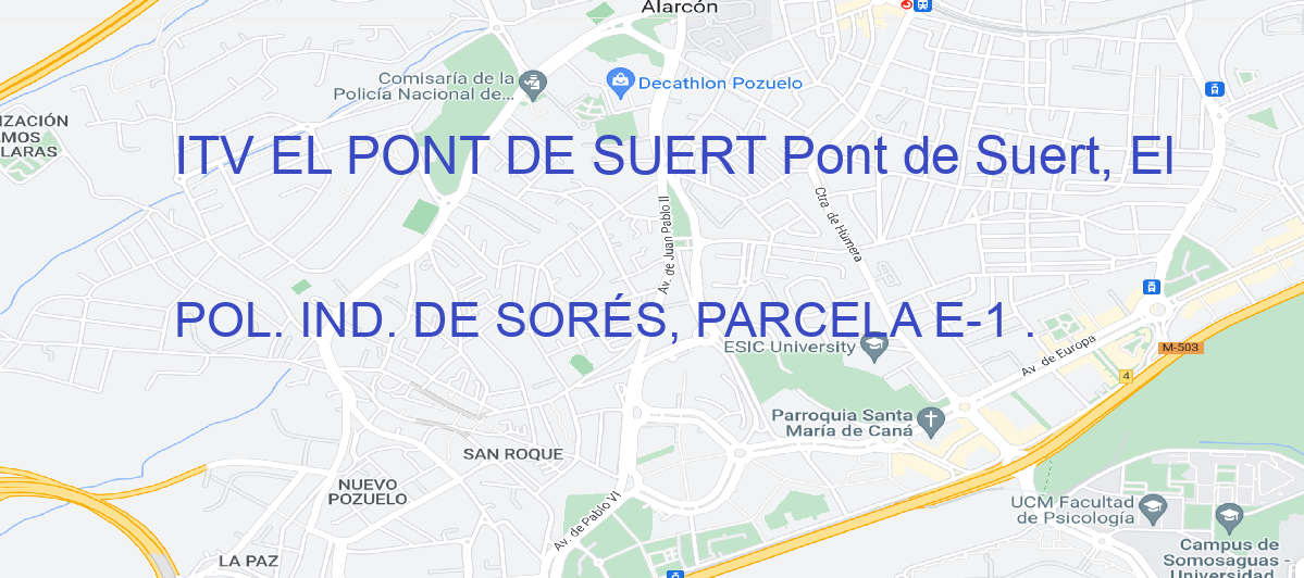 Oficina Calle POL. IND. DE SORÉS, PARCELA E-1 . en Pont de Suert, El - ITV EL PONT DE SUERT