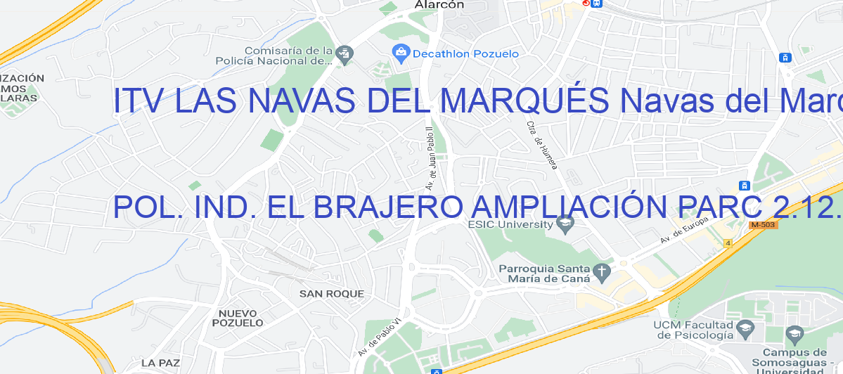 Oficina Calle POL. IND. EL BRAJERO AMPLIACIÓN PARC 2.12. CALLE CERRO, S/N, en Navas del Marqués, Las - ITV LAS NAVAS DEL MARQUÉS