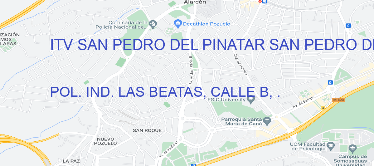 Oficina Calle POL. IND. LAS BEATAS, CALLE B, . en San Pedro del Pinatar - ITV SAN PEDRO DEL PINATAR