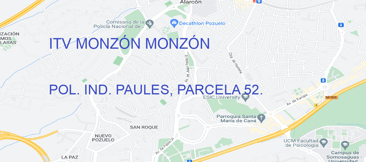 Oficina Calle POL. IND. PAULES, PARCELA 52. en Monzón - ITV MONZÓN