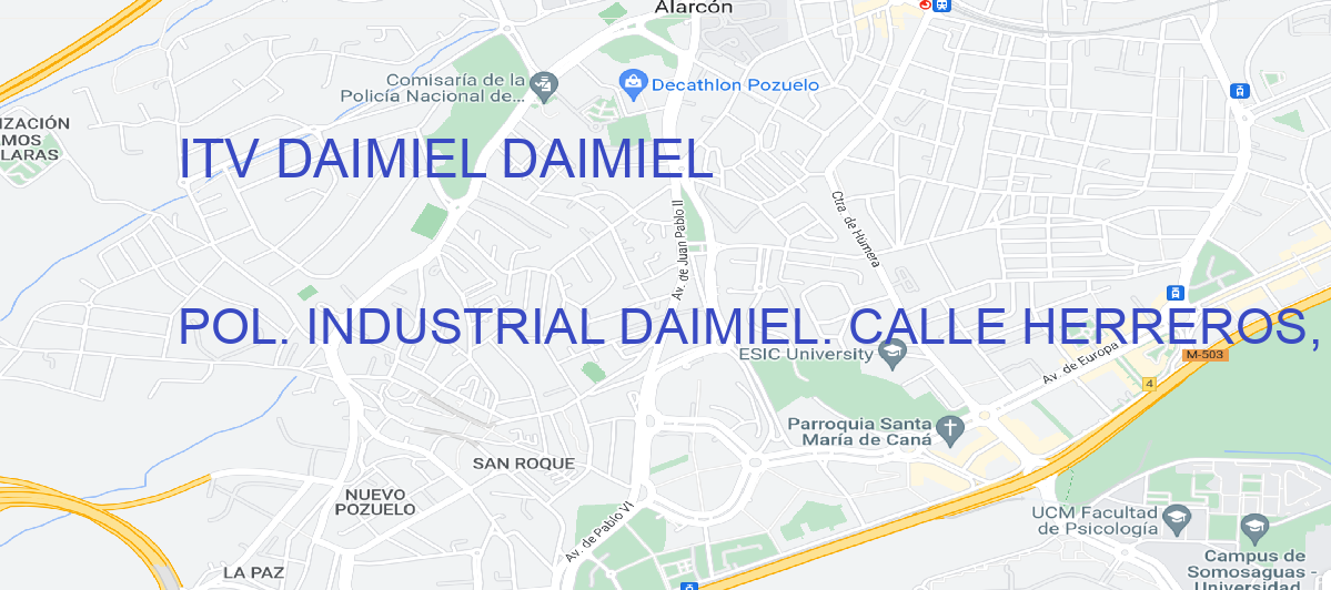 Oficina Calle POL. INDUSTRIAL DAIMIEL. CALLE HERREROS, PARCELA 174 en Daimiel - ITV DAIMIEL