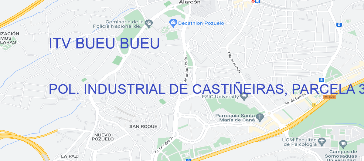 Oficina Calle POL. INDUSTRIAL DE CASTIÑEIRAS, PARCELA 32. en Bueu - ITV BUEU