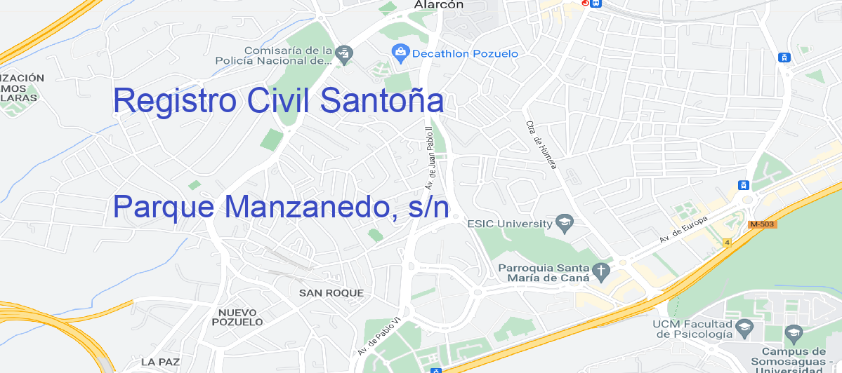 Oficina Calle Parque Manzanedo, s/n en Santoña - Registro Civil