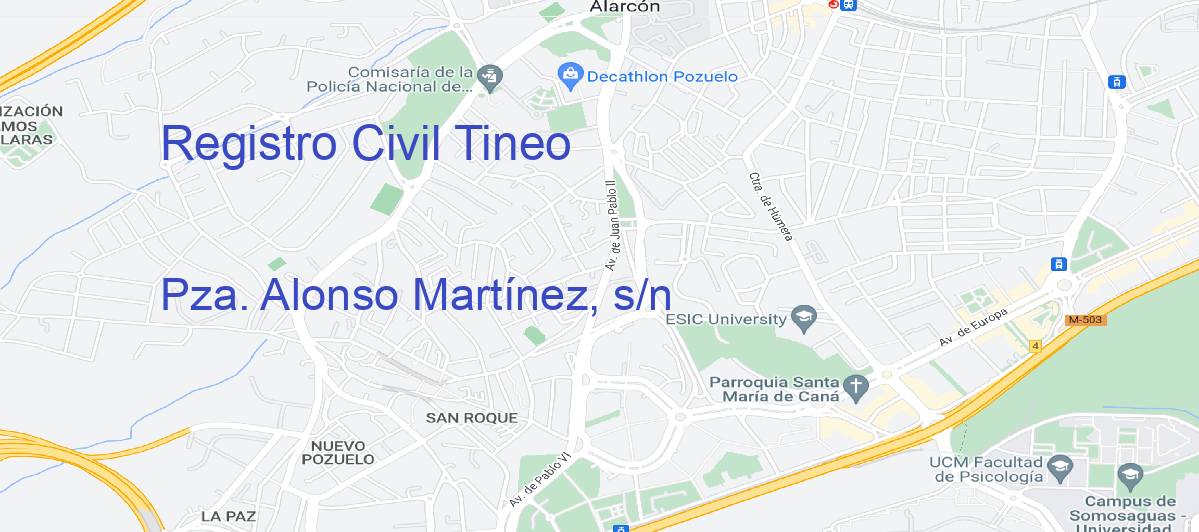 Oficina Calle Pza. Alonso Martínez, s/n en Tineo - Registro Civil