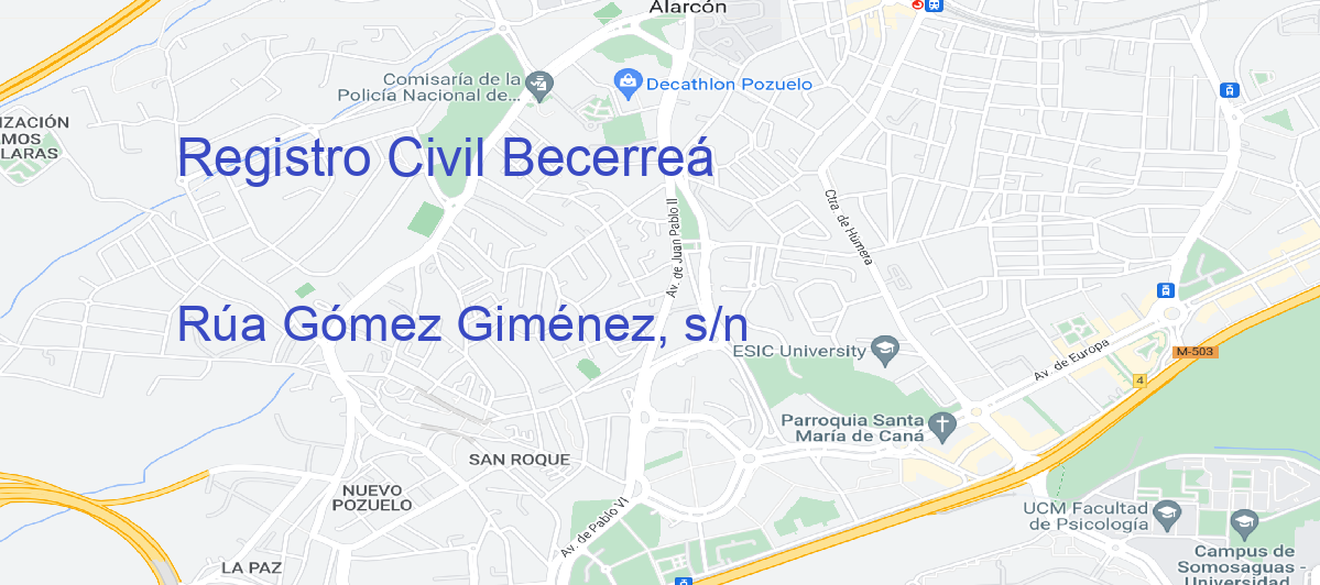 Oficina Calle Rúa Gómez Giménez, s/n en Becerreá - Registro Civil