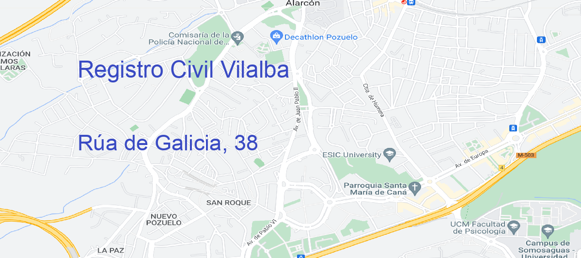 Oficina Calle Rúa de Galicia, 38 en Vilalba - Registro Civil