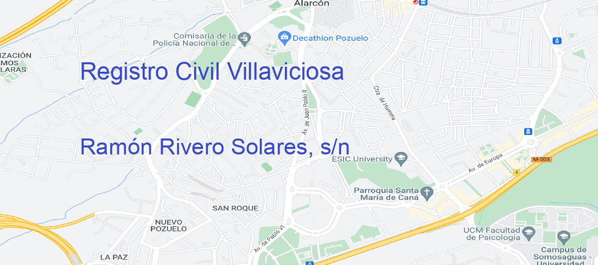 Oficina Calle Ramón Rivero Solares, s/n en Villaviciosa - Registro Civil